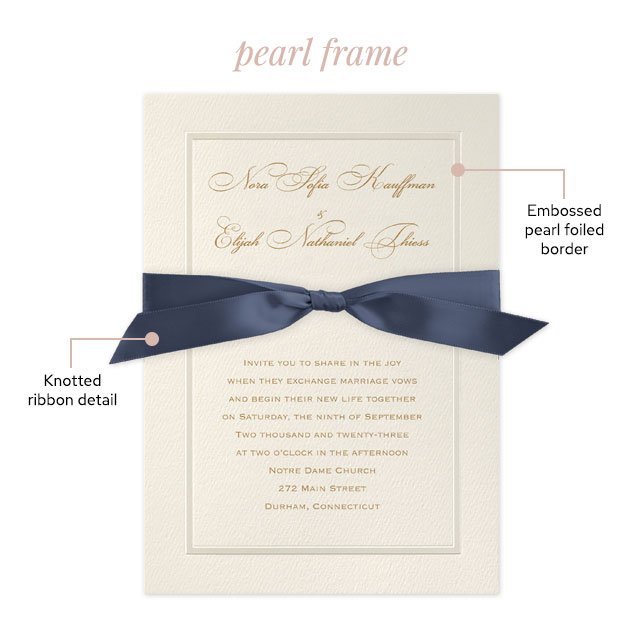 Pearl Frame - Invitation