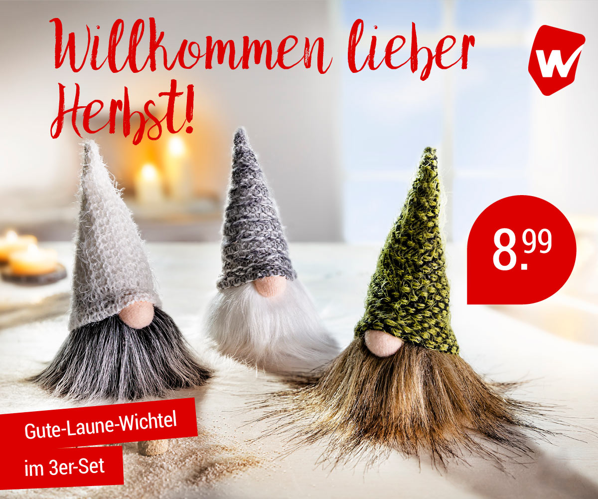 Dekofiguren Wichtel "Loki, Lobo & Lönne", 3er Set - hier klicken!
