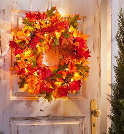 LED-Dekokranz "Herbstzauber"