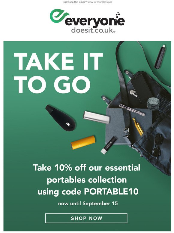 Take it to Go and Save 10%