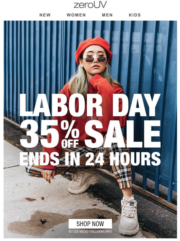 Labor Day Sale  ENDS TOMORROW!