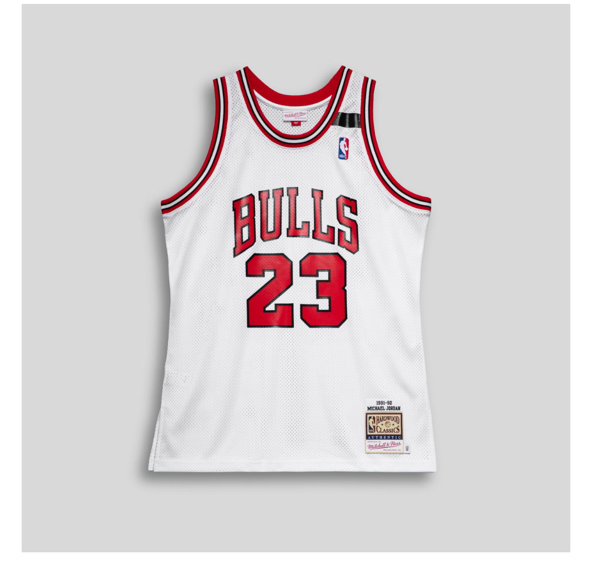 Black Cursive Chicago Bulls Michael Jordan #23 Basketball Jersey HWC M&N  1983-84