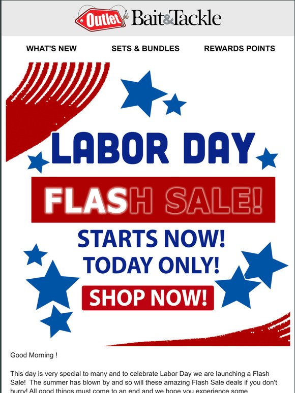 Labor Day Flash Sale Starts Now!