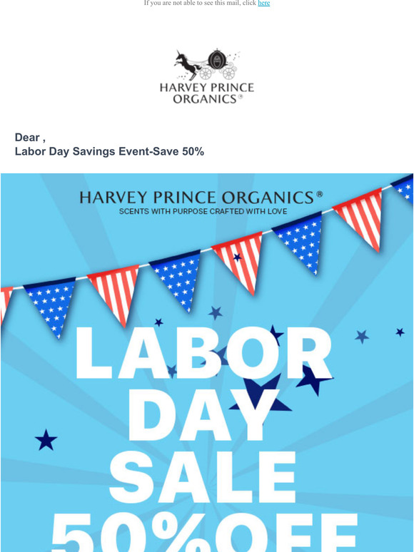 Labor Day Savings Event-Save 50%