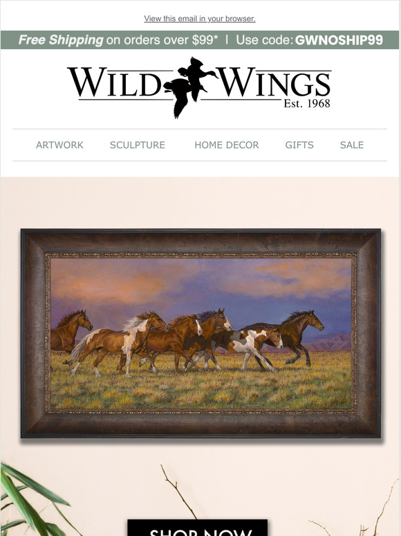 Wild Wings Explore our New Spirit of the West Catalog! Milled