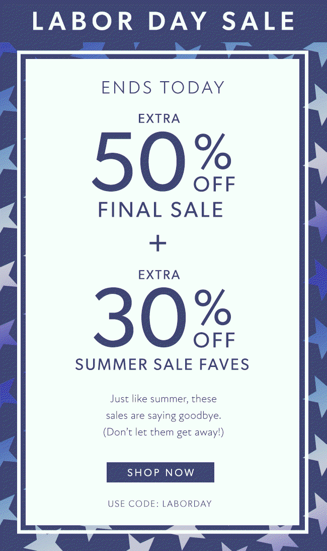 Shop sale