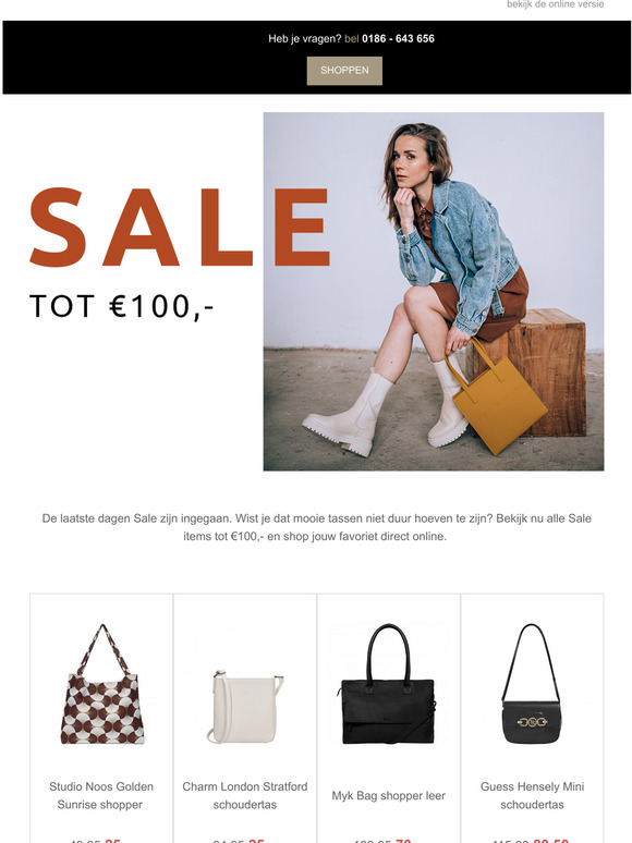 Sale shoppen tot 100,-