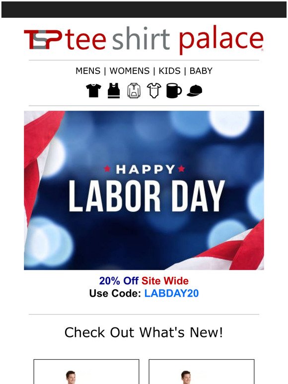Happy Labor Day, Sale site wide, big savings and new products Limited Time Only!