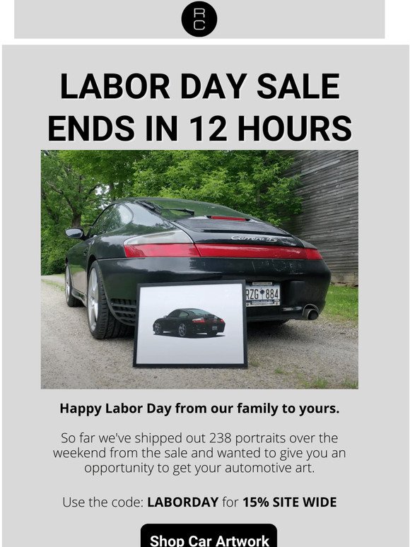  last call  Labor Day site-wide sale