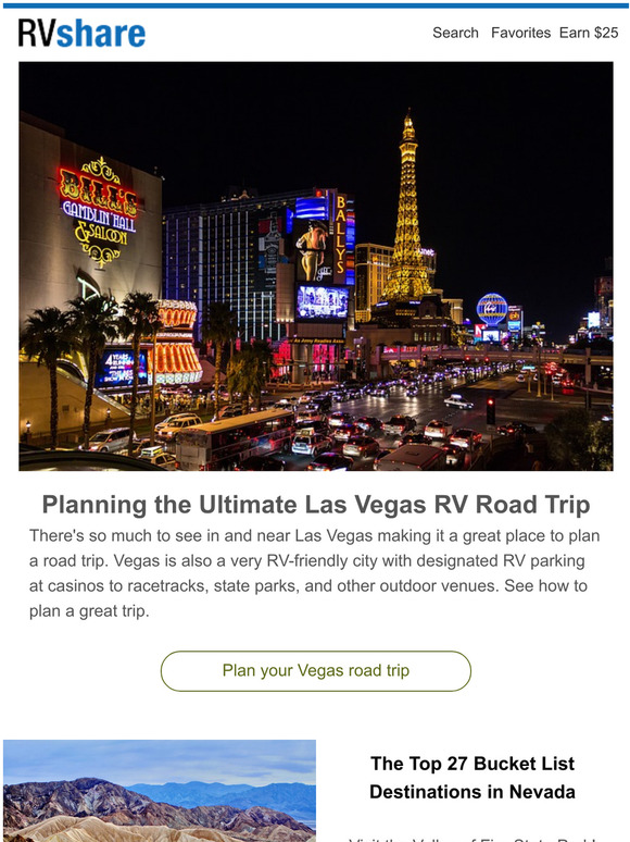 RVShare How to plan the ultimate Las Vegas RV road trip Milled