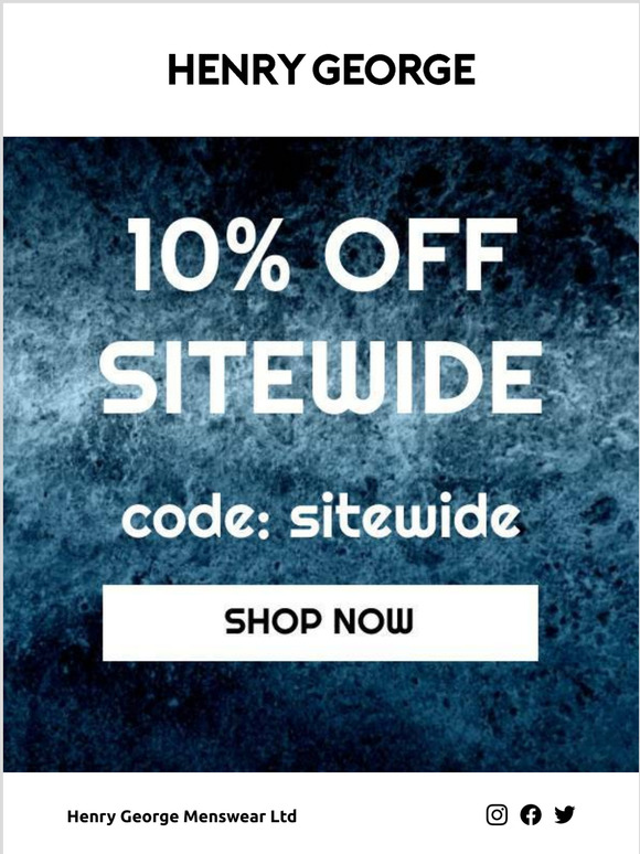 10% SITEWIDE FOR 48 HOURS!