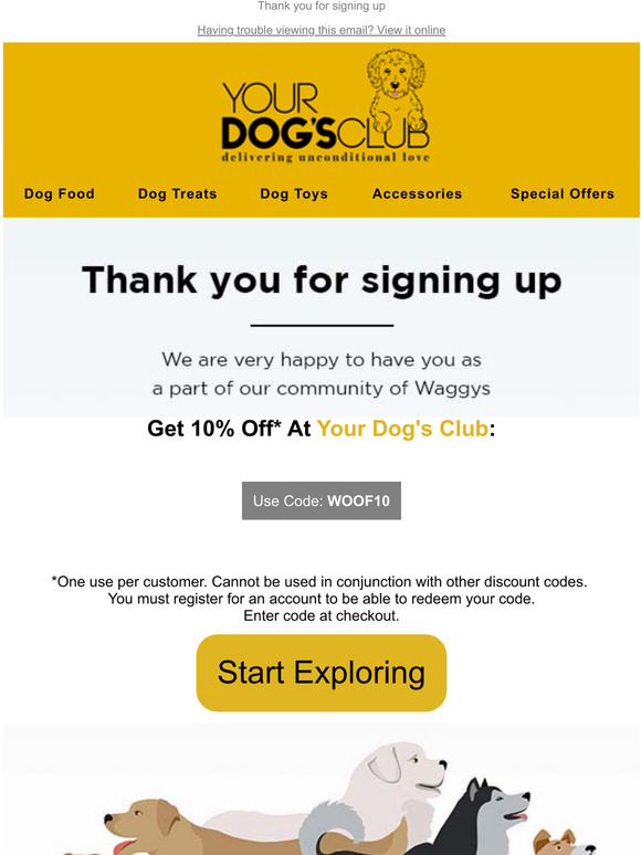 Your Dog's Club to Your Dogs Club 10 Off Code Inside Milled