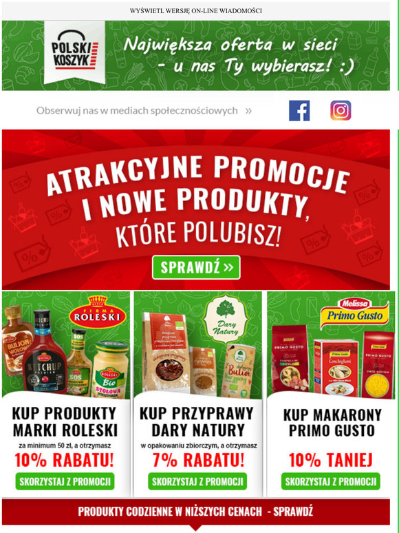 Odkryj nowe produkty i skorzystaj z fajnych promocji!