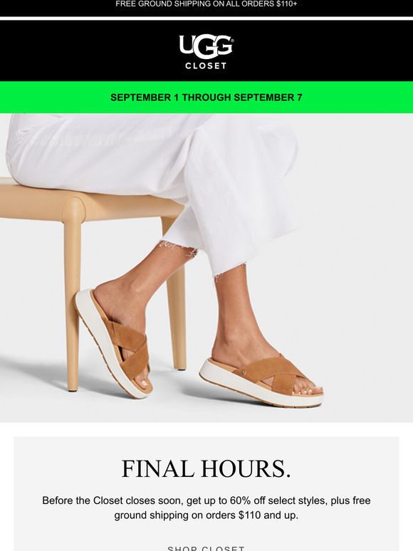 UGG Australia: Closet closes soon | Milled