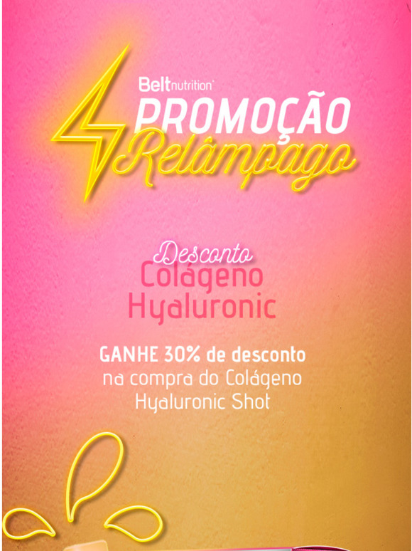 Desconto no Belt Colgeno Hyaluronic, vem conferir!