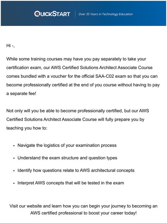 AWS Training + Certification = Brighter Future