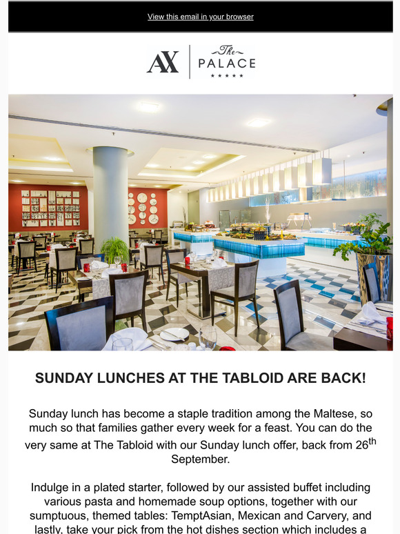 A Hearty Sunday Buffet Lunch Awaits!