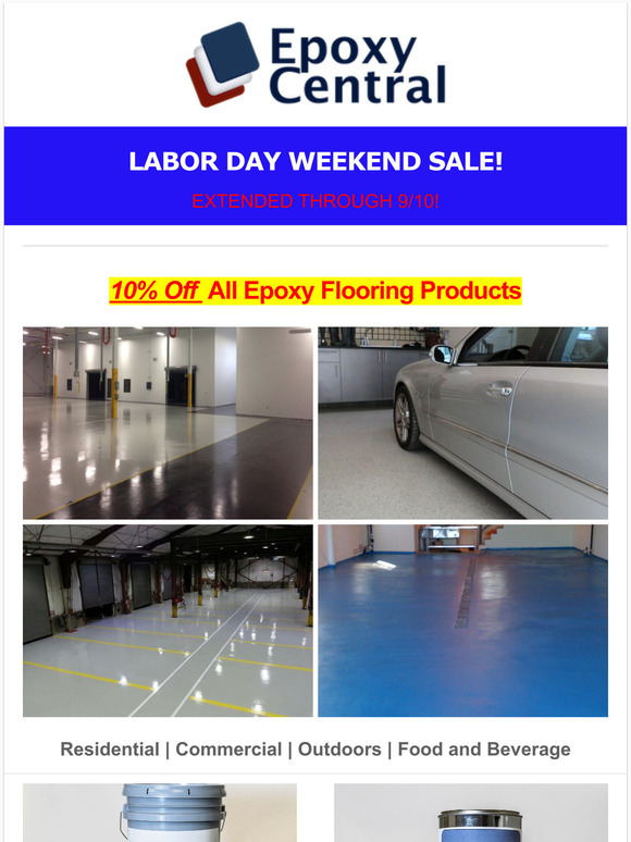 LDW Sale 10% Off All Epoxy Flooring Products
