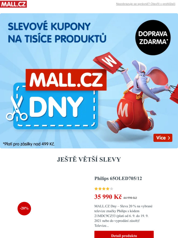 MALL.CZ dny: Jet vt slevy pro vs!