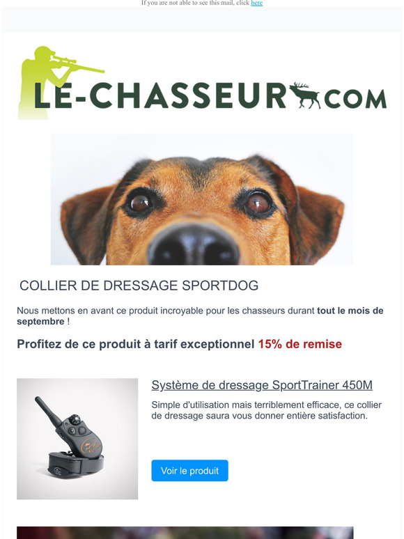 Remise exceptionnelle : Collier de dressage