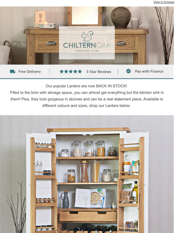 Chiltern Oak Furniture UK Complete your kitchen with a Hampshire