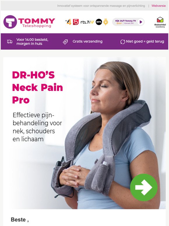 DR-HO'S Neck Pain Pro - verlicht pijn in nek, hoofd en schouders