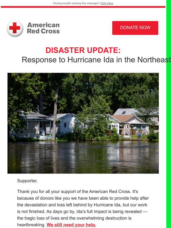 Disaster Update: Response to Hurricane Ida in the Northeast
