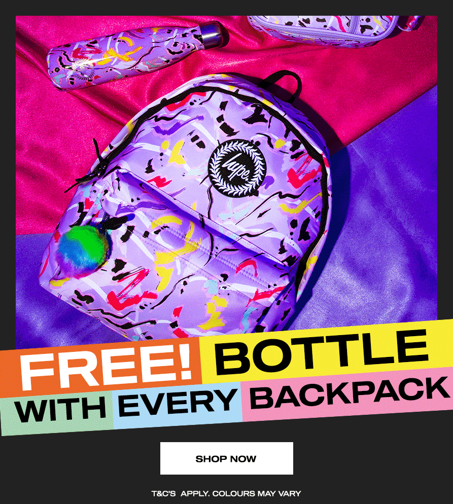 hype water bottle backpack