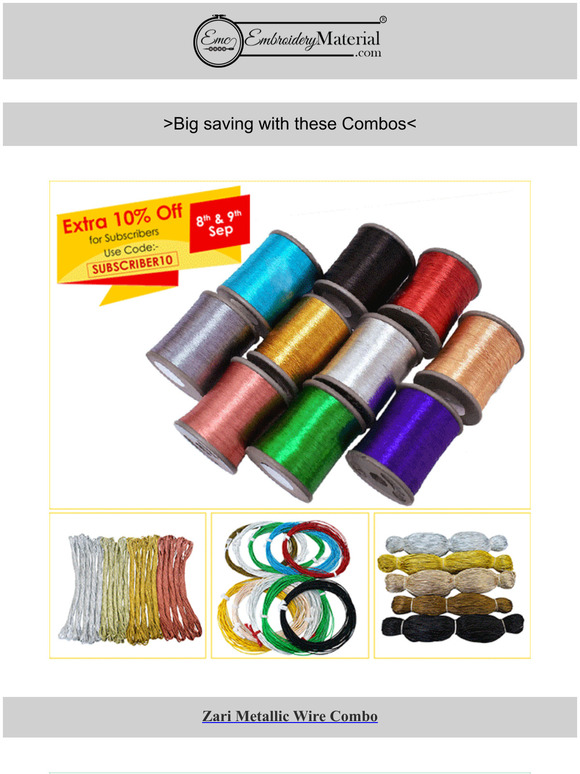 Embroidery Material Top 5 Combos of Embroidery & Jewellery Making