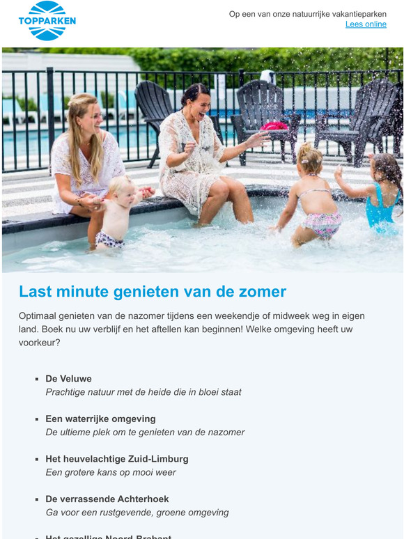 Optimaal genieten van de nazomer