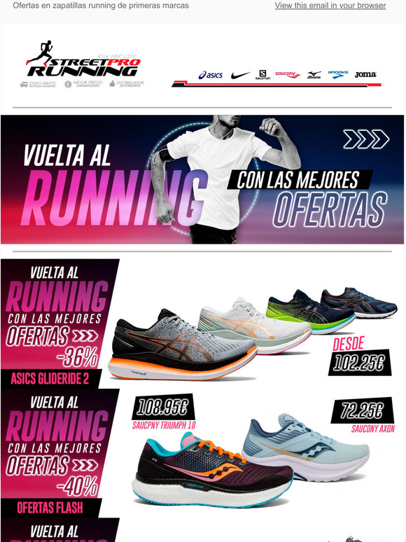 Lo mejor de septiembre viene de mano de STREETPRORUNNING! Ahorro Garantizado
