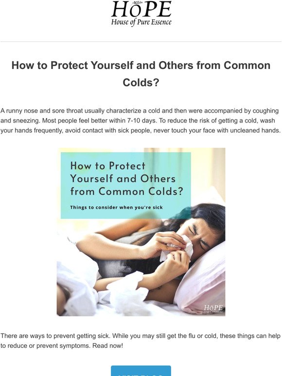 How to Protect Yourself and Others from Common Colds?