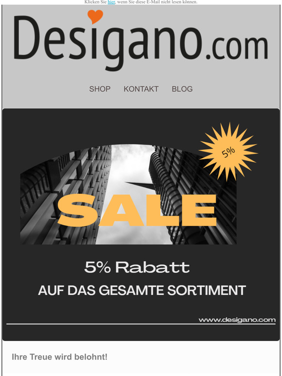 Jetzt ist es soweit bei Desigano ....schnell sein