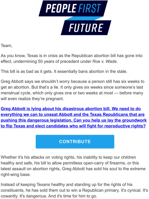 Greg Abbott is lying about his abortion bill.