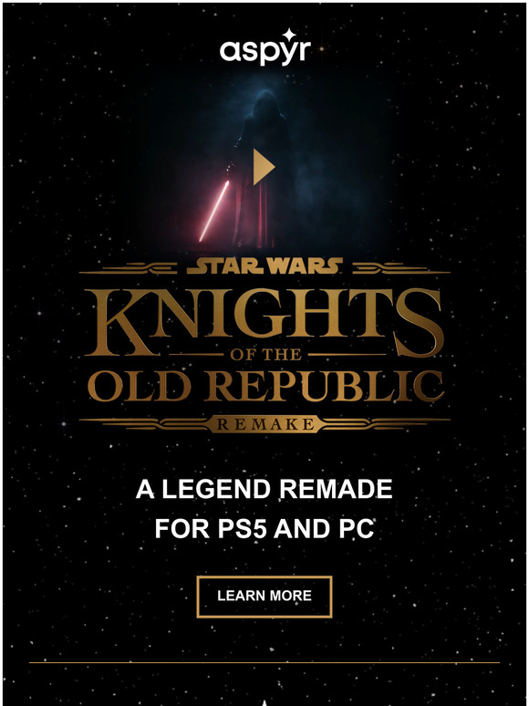 Remake de Knights of the Old Republic sai para PC e PS5