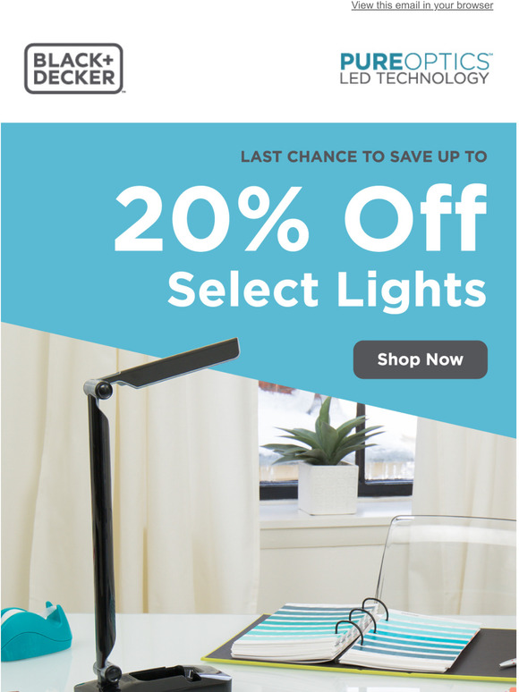 Lights (almost) out on our sale!