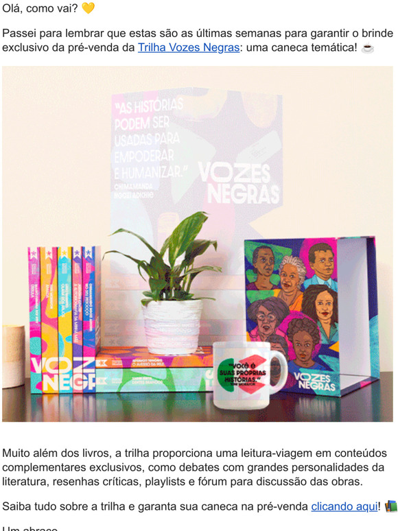  ltimas semanas de pr-venda da Trilha Vozes Negras!