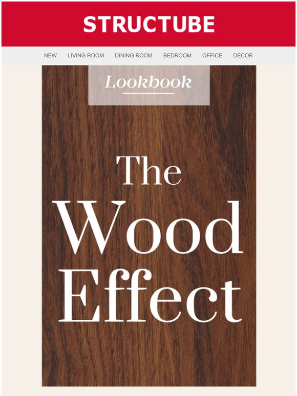 Structube Faux wood, real beauty! Milled