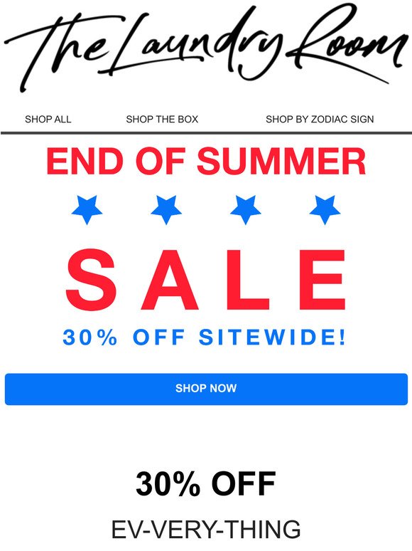  Get an EXTRA 30% off Markdowns! 
