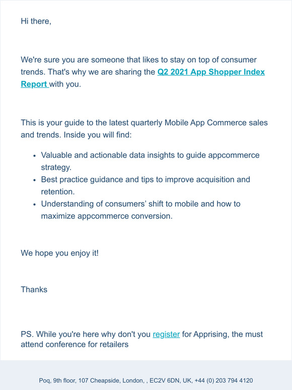 Your free copy of the latest App Shopper Index