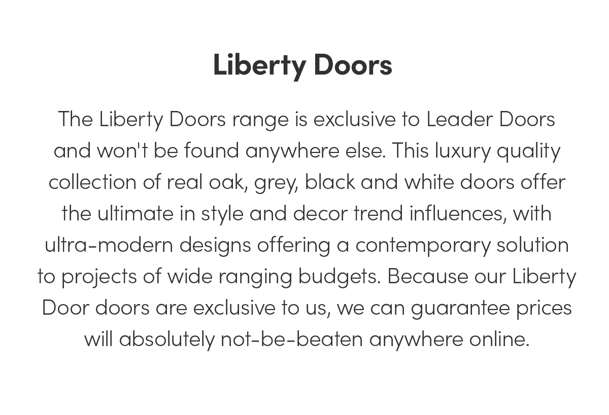 Liberty Doors Internal Oak Unfinished Farley Door at Leader Doors