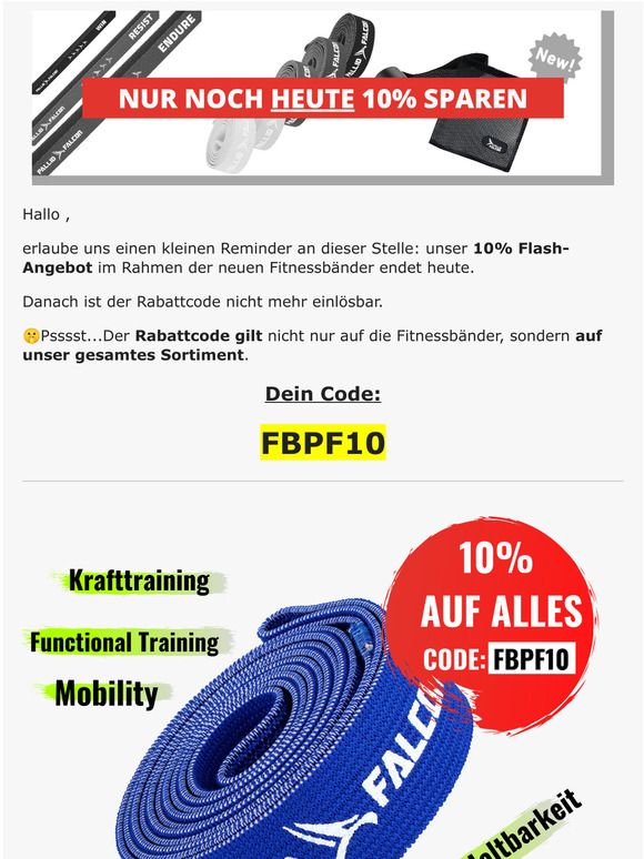 Nur noch HEUTE: 10% Rabatt