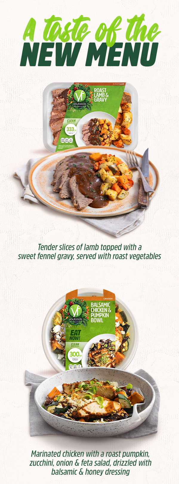 Youfoodz Our Spring menu is here, Milled