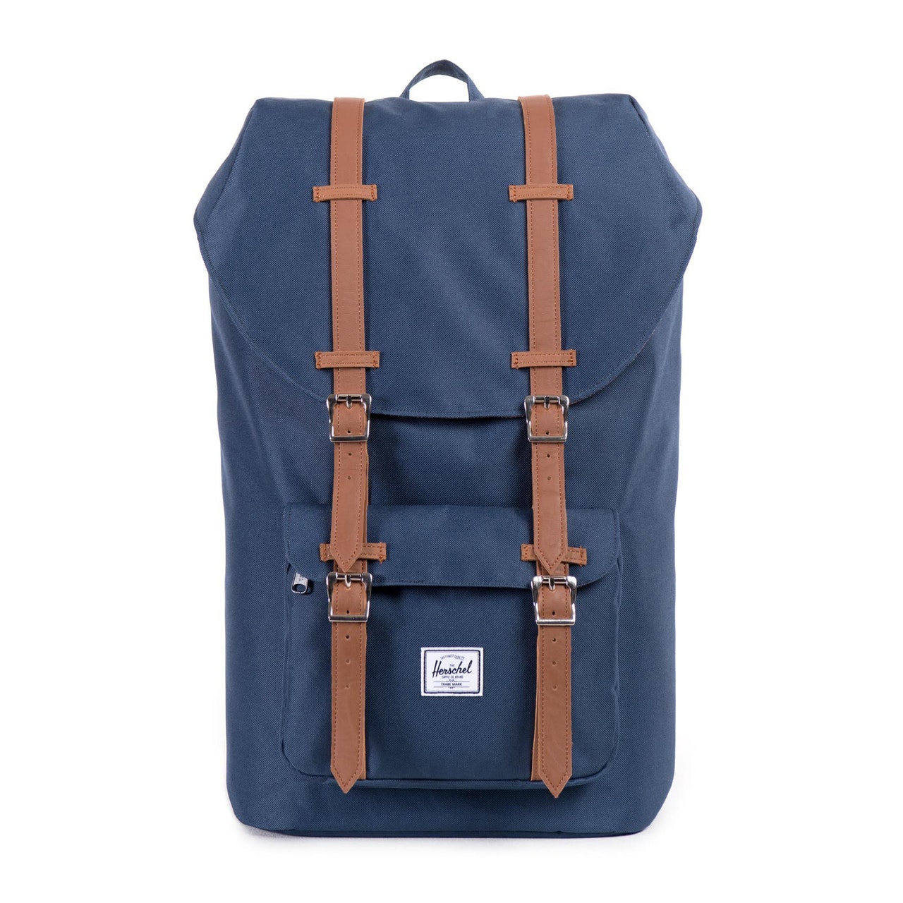 Herschel Little America Mens Backpack - Navy tan Synthetic Leather