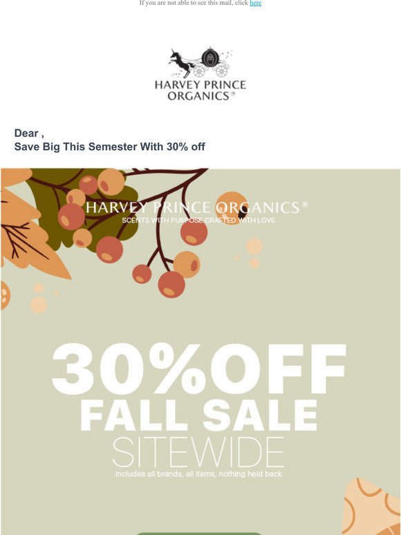Save Big This Semester With 30% off