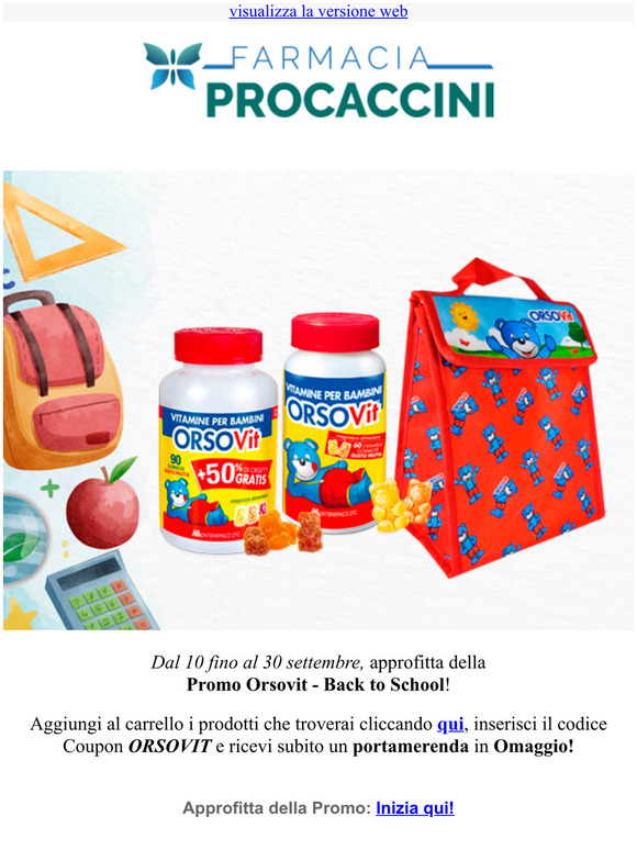 Scopri la Promo Orsovit e ricevi un portamerenda in Omaggio!