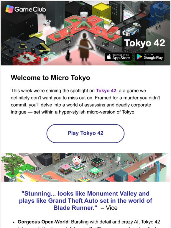 ICYMI: Tokyo 42, an open-world action game!