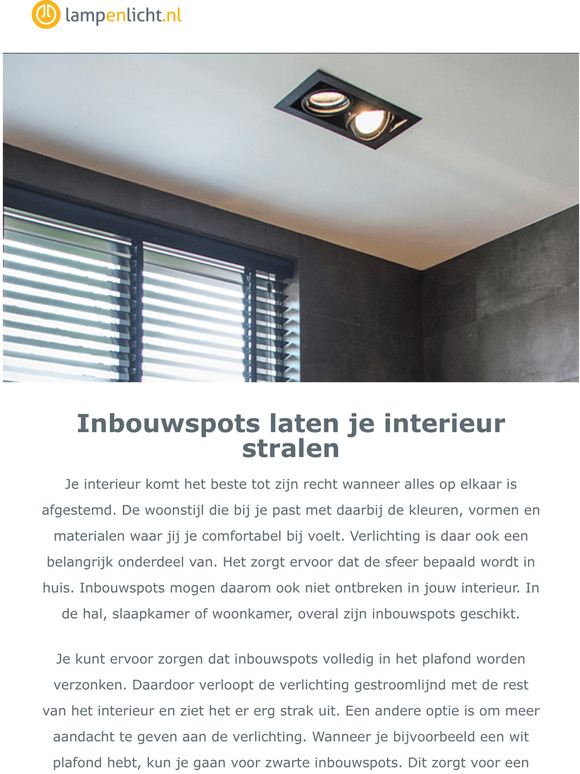 Geef je interieur een luxe uitstraling met inbouwspots