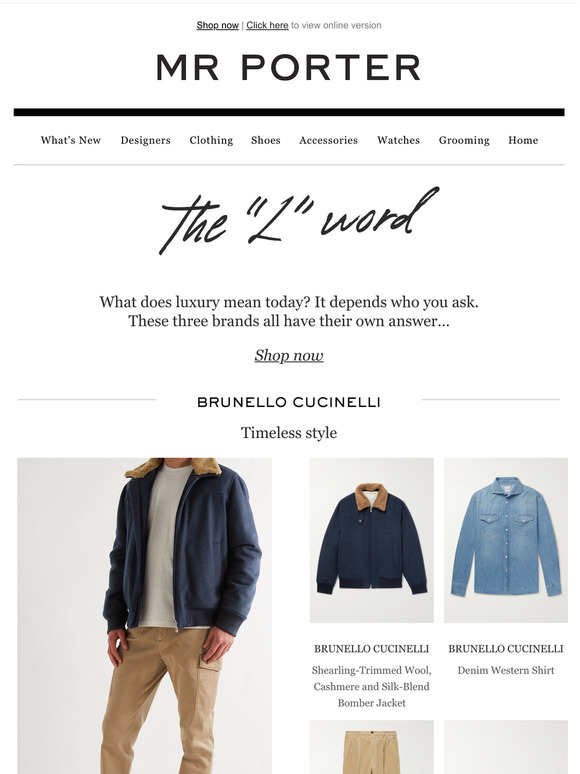 Mr Porter Email Newsletters Shop Sales, Discounts, and Coupon Codes
