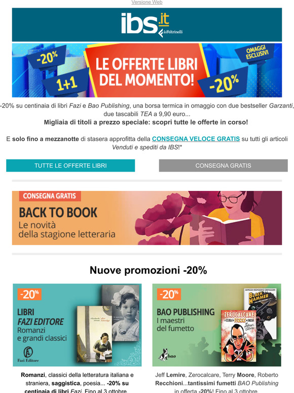 IBS: acquista 2 libri Oscar Mondadori e ricevi in omaggio l'esclusiva All  day bag!